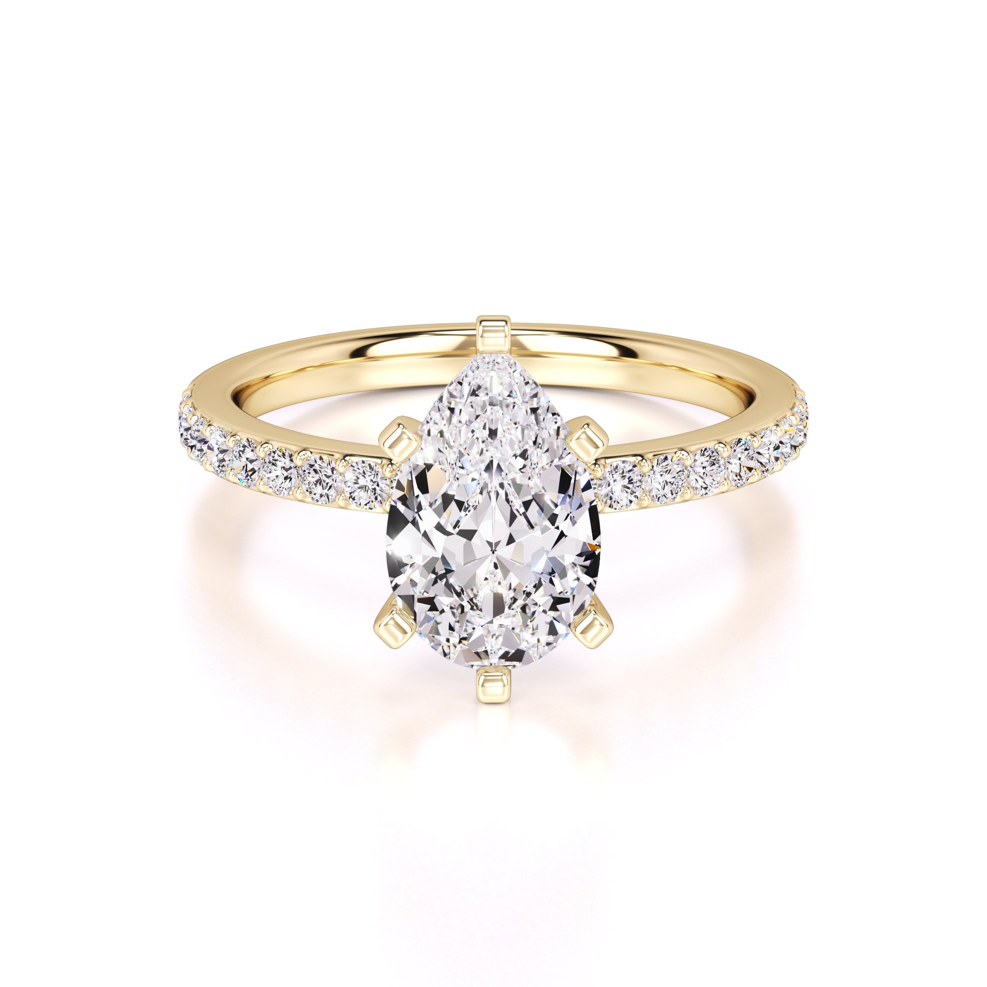Selena Lab Grown Diamond Ring | Yellow Gold | 1