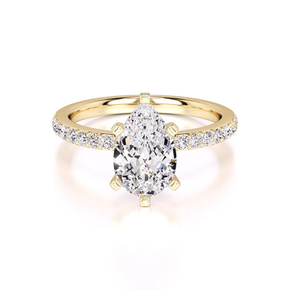 Selena Lab Grown Diamond Ring | Yellow Gold | 1
