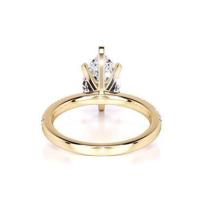 Selena Moissanite & Lab Grown Diamond Ring | Yellow Gold | 3