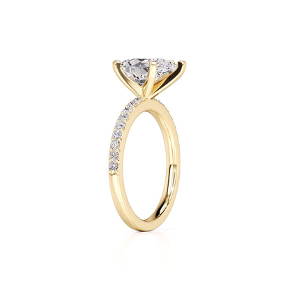 Selena Lab Grown Diamond Ring | Yellow Gold | 3