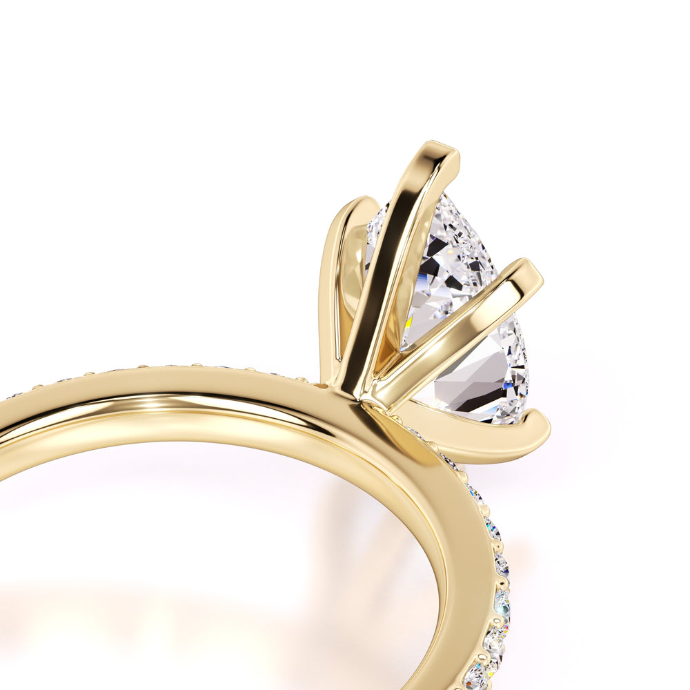 Selena Lab Grown Diamond Ring | Yellow Gold | 2