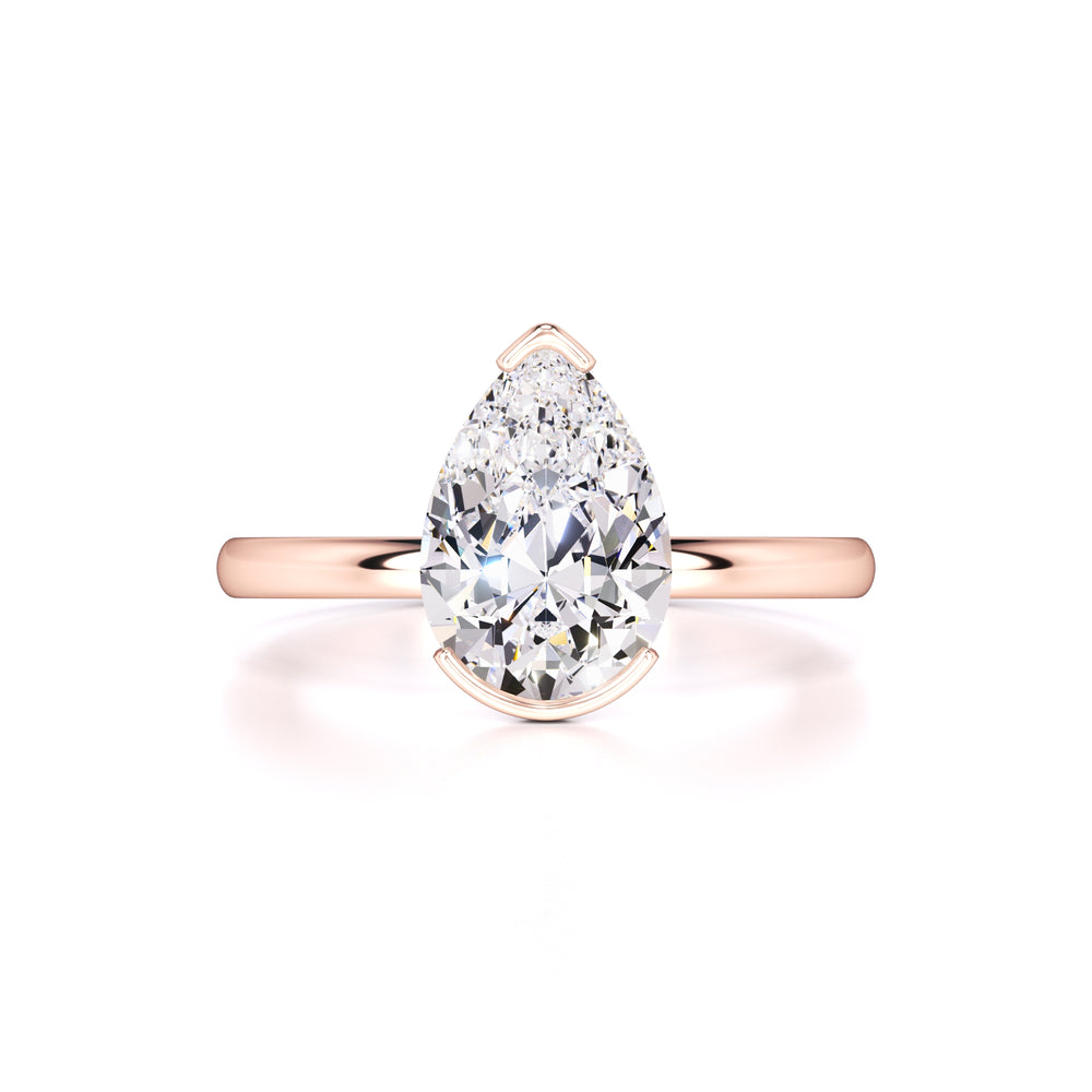 Jada Moissanite Ring | Rose Gold | 1