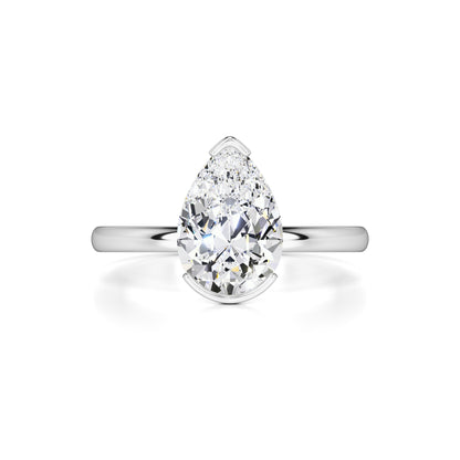 Jada Moissanite Ring | White Gold | 1