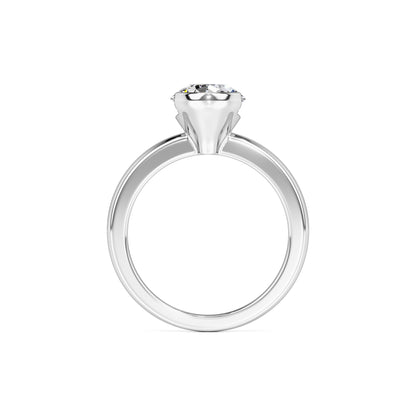 Jada Moissanite Ring | White Gold | 4