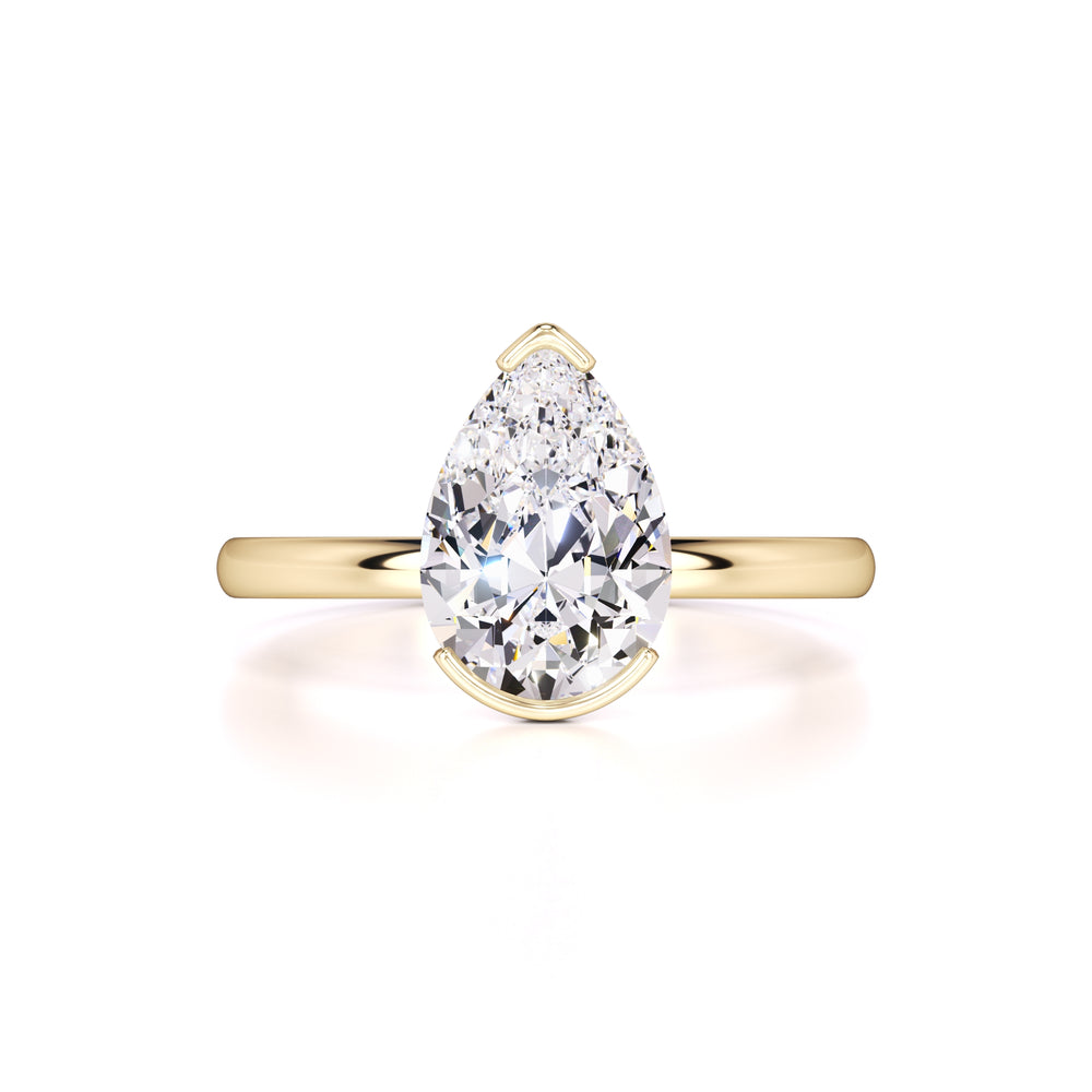 Jada Moissanite Ring | Yellow Gold | 1