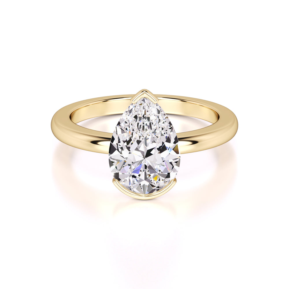 Jada Lab Grown Diamond Ring | Yellow Gold | 1
