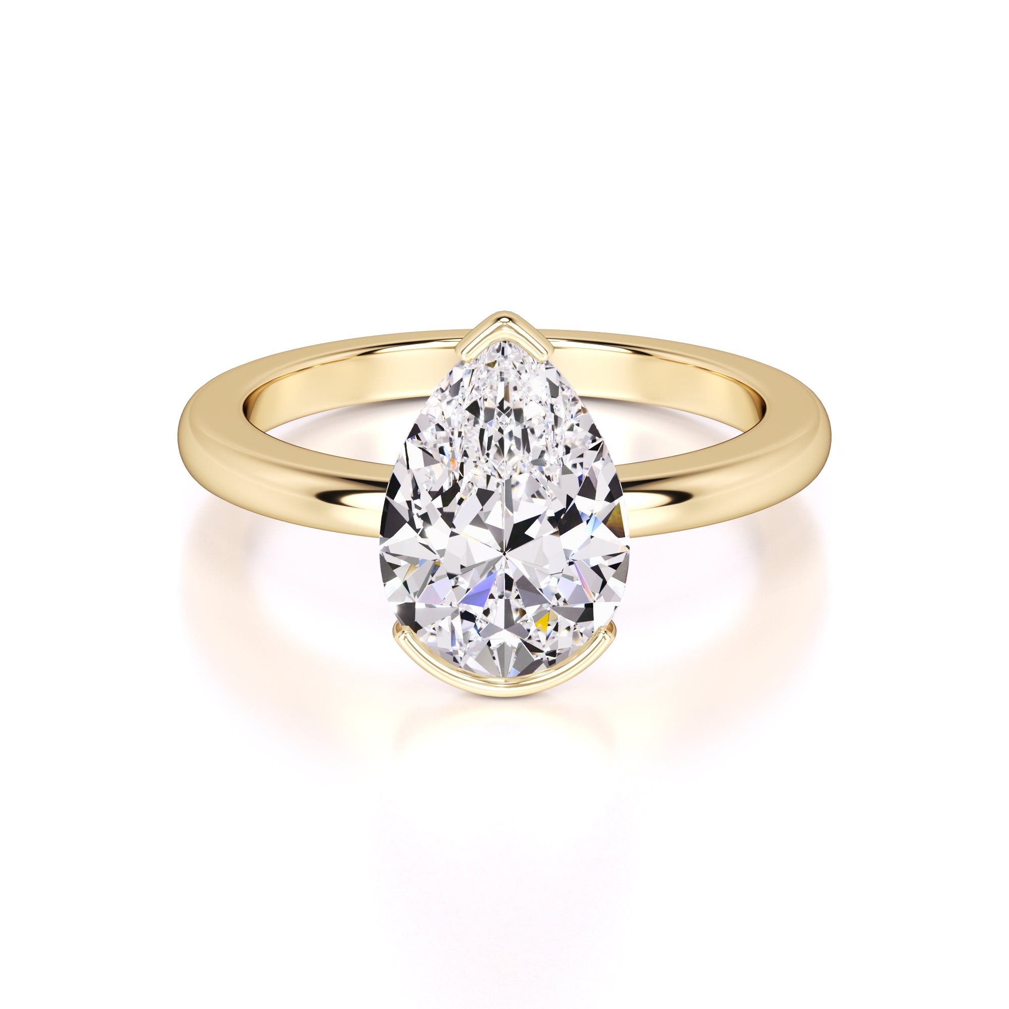 Jada Lab Grown Diamond Ring | Yellow Gold | 1