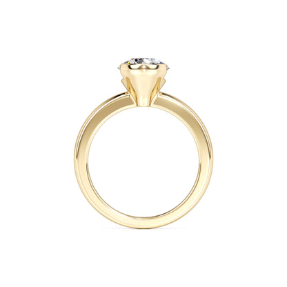 Jada Moissanite Ring | Yellow Gold | 4