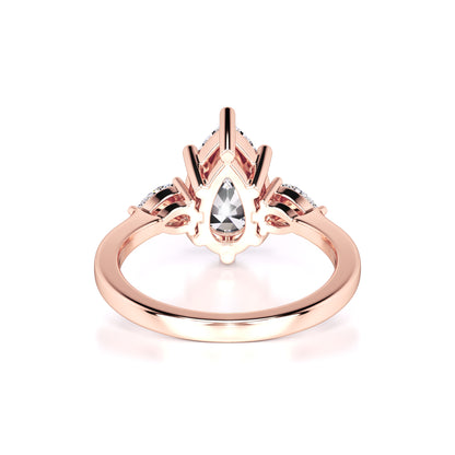 Ophelia Moissanite & Lab Grown Diamond Ring | Rose Gold | 3