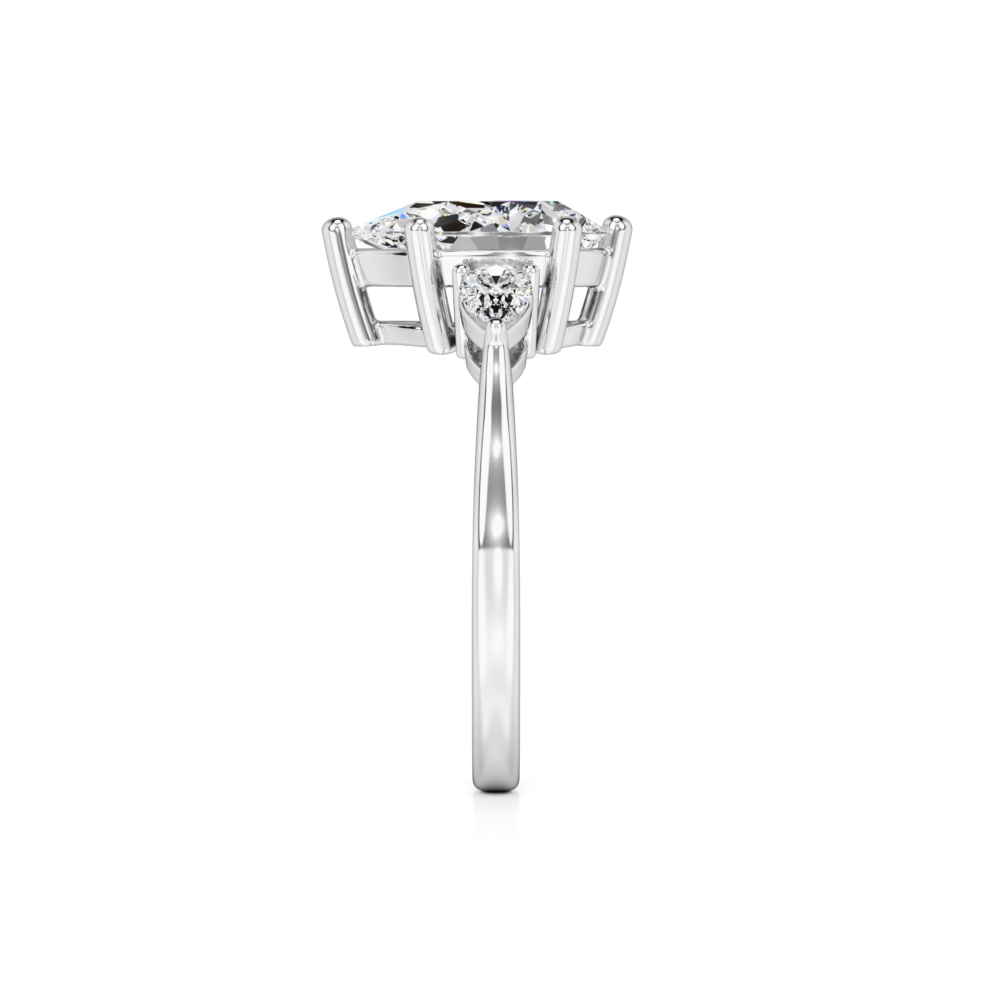 Ophelia Lab Grown Diamond Ring | White Gold | 4