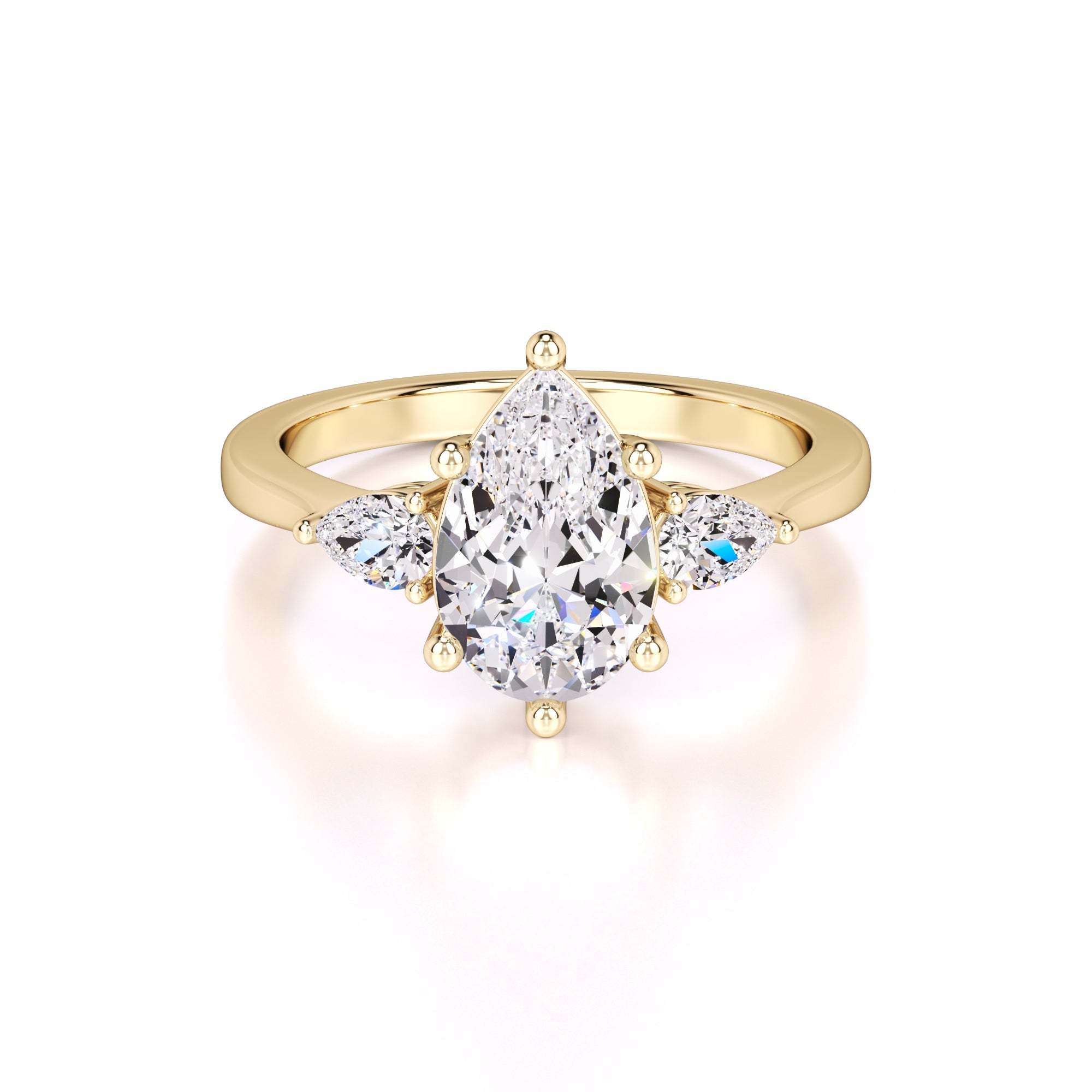 Ophelia Lab Grown Diamond Ring | Yellow Gold | 1