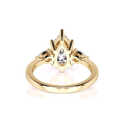 Ophelia Moissanite & Lab Grown Diamond Ring | Yellow Gold | 3