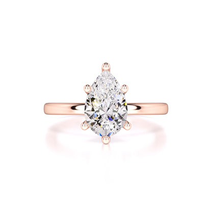 Jocelyn Moissanite & Lab Grown Diamond Ring | Rose Gold | 1