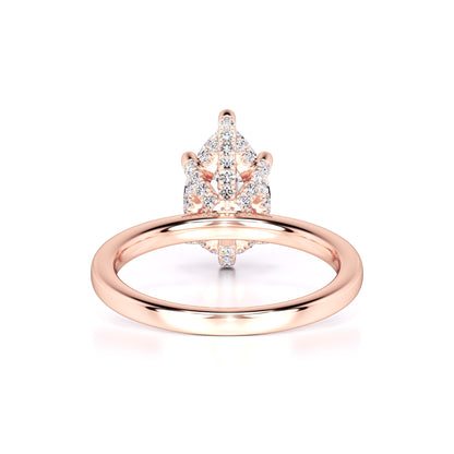 Jocelyn Moissanite & Lab Grown Diamond Ring | Rose Gold | 3