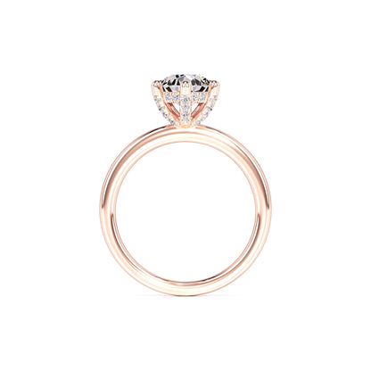 Jocelyn Moissanite & Lab Grown Diamond Ring | Rose Gold | 4