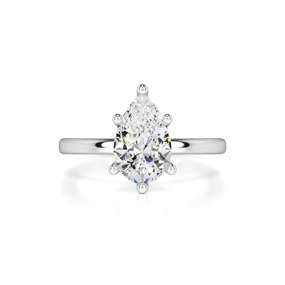 Jocelyn Moissanite & Lab Grown Diamond Ring | White Gold | 1