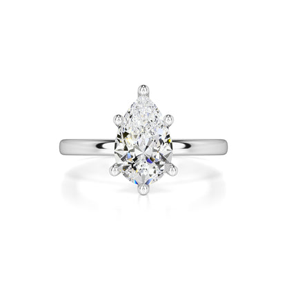 Jocelyn Moissanite & Lab Grown Diamond Ring | White Gold | 1