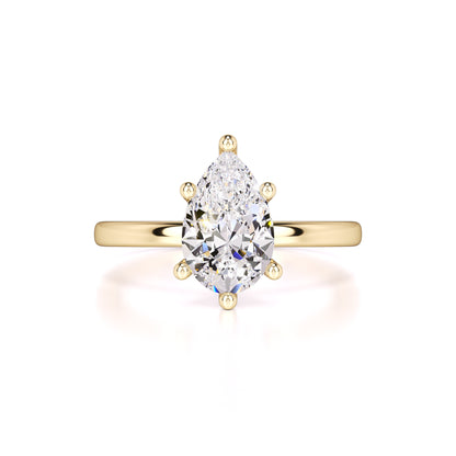Jocelyn Moissanite & Lab Grown Diamond Ring | Yellow Gold | 1
