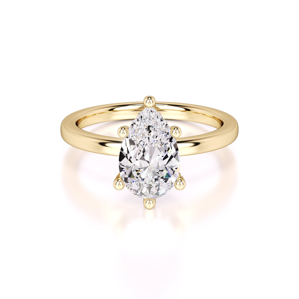 Jocelyn Lab Grown Diamond Ring | Yellow Gold | 1