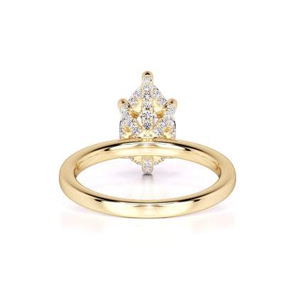 Jocelyn Moissanite & Lab Grown Diamond Ring | Yellow Gold | 3