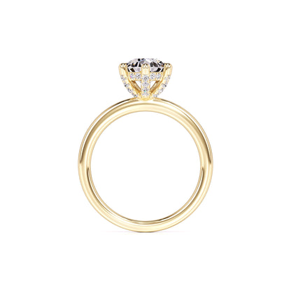 Jocelyn Moissanite & Lab Grown Diamond Ring | Yellow Gold | 4
