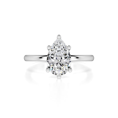 Kinsley Moissanite Ring | White Gold | 1