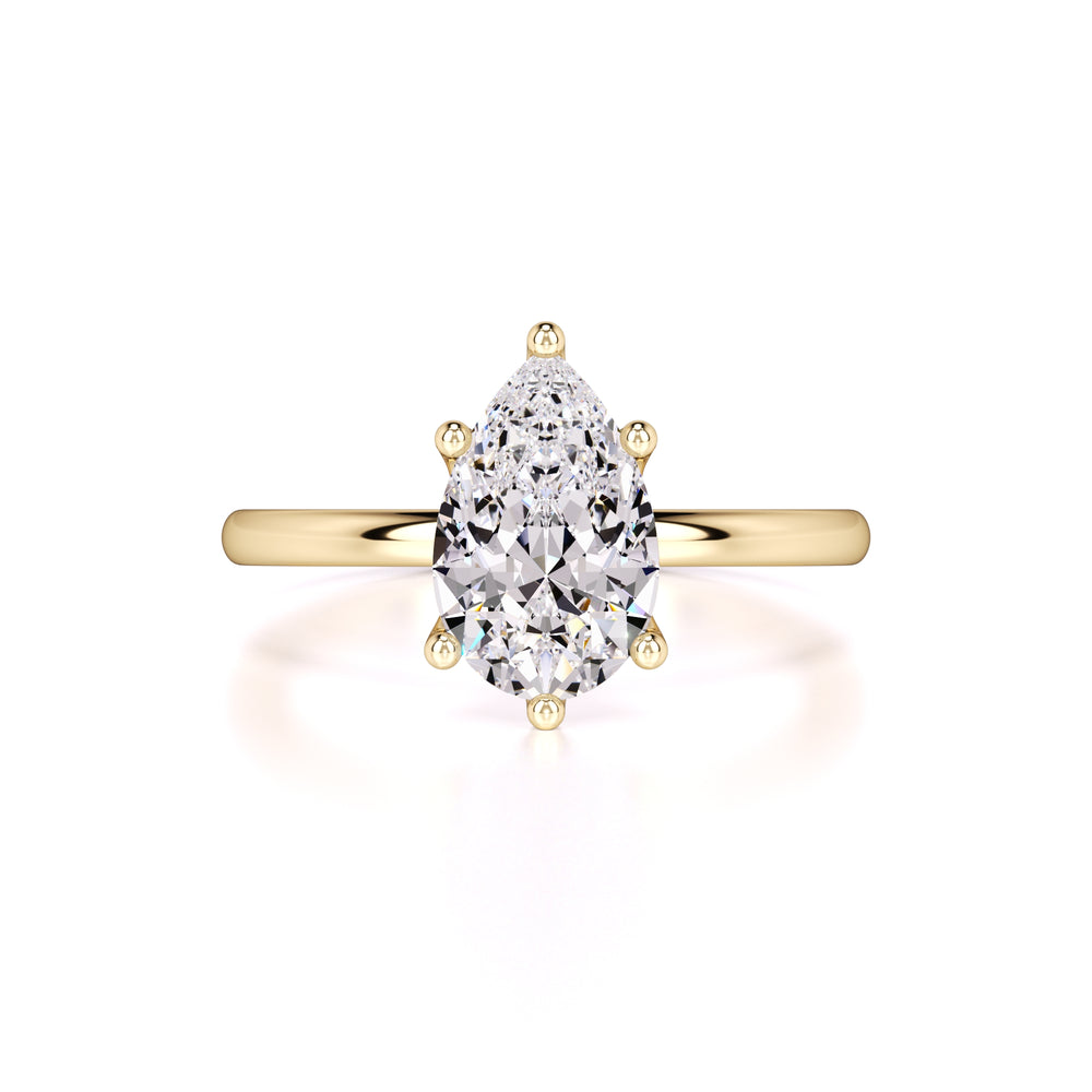 Kinsley Moissanite Ring | Yellow Gold | 1