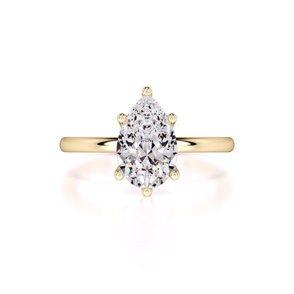 Kinsley Moissanite Ring | Yellow Gold | 1