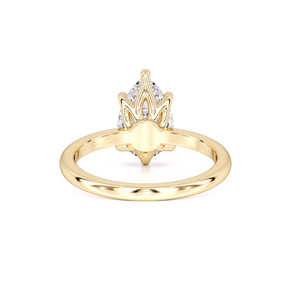 Kinsley Moissanite Ring | Yellow Gold | 3
