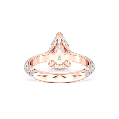 Lilyana Moissanite & Lab Grown Diamond Ring | Rose Gold | 3