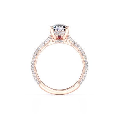 Lilyana Moissanite & Lab Grown Diamond Ring | Rose Gold | 4