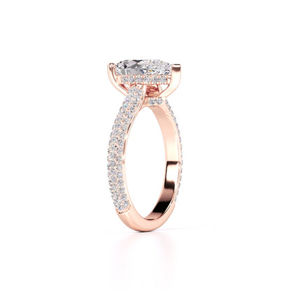 Lilyana Lab Grown Diamond Ring | Rose Gold | 3