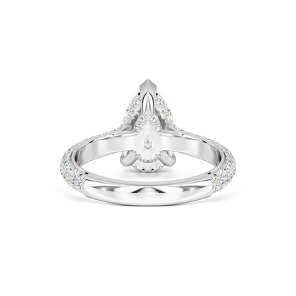 Lilyana Moissanite & Lab Grown Diamond Ring | White Gold | 3