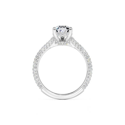Lilyana Moissanite & Lab Grown Diamond Ring | White Gold | 4