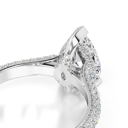 Lilyana Moissanite & Lab Grown Diamond Ring | White Gold | 2