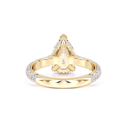 Lilyana Moissanite & Lab Grown Diamond Ring | Yellow Gold | 3