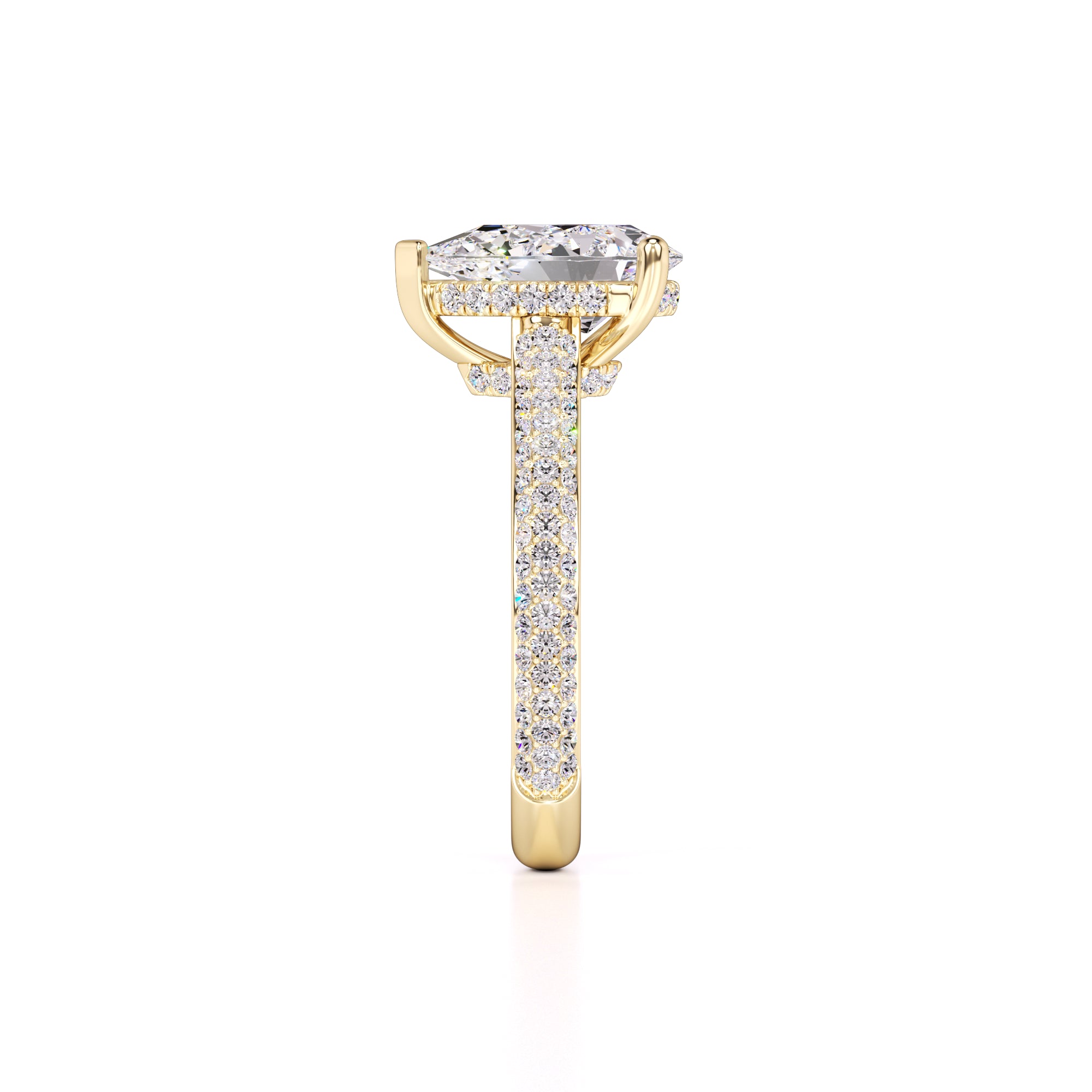 Lilyana Lab Grown Diamond Ring | Yellow Gold | 4