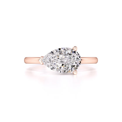 London Moissanite Ring | Rose Gold | 1