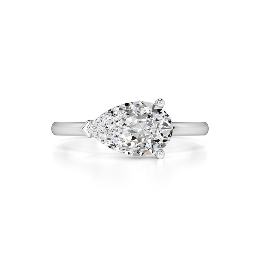 London Moissanite Ring | White Gold | 1