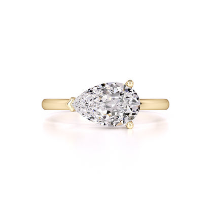 London Moissanite Ring | Yellow Gold | 1