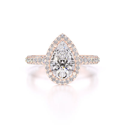 Mackenzie Moissanite & Lab Grown Diamond Ring | Rose Gold | 1