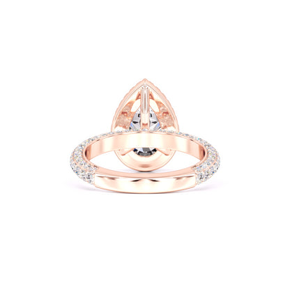 Mackenzie Moissanite & Lab Grown Diamond Ring | Rose Gold | 3