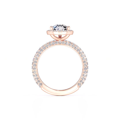Mackenzie Moissanite & Lab Grown Diamond Ring | Rose Gold | 4