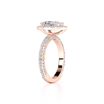 Mackenzie Lab Grown Diamond Ring | Rose Gold | 3