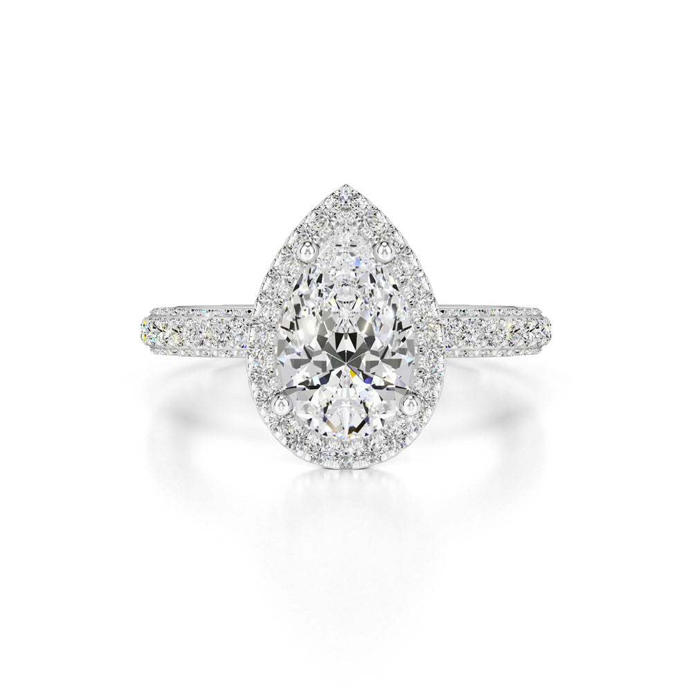 Mackenzie Moissanite & Lab Grown Diamond Ring | White Gold | 1