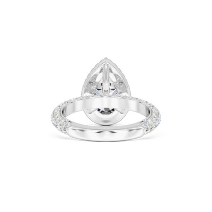 Mackenzie Moissanite & Lab Grown Diamond Ring | White Gold | 3