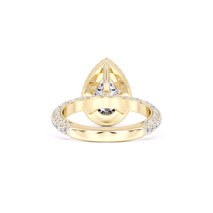 Mackenzie Moissanite & Lab Grown Diamond Ring | Yellow Gold | 3