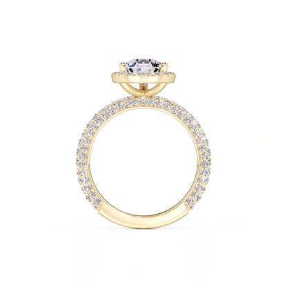 Mackenzie Moissanite & Lab Grown Diamond Ring | Yellow Gold | 4