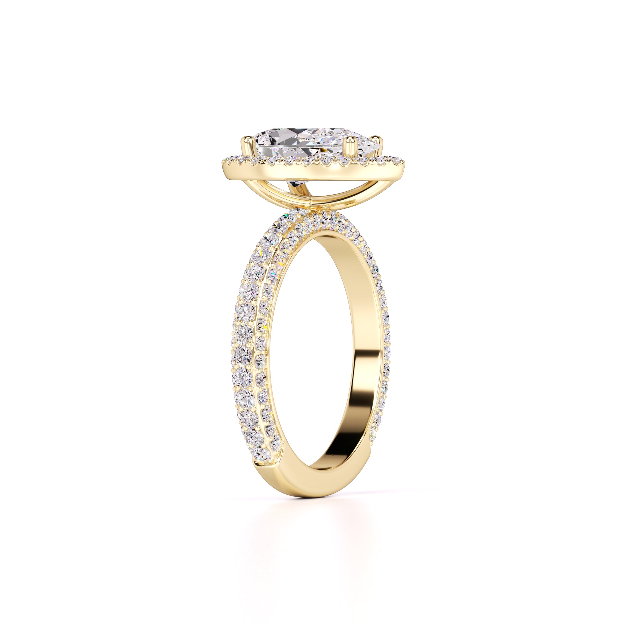 Mackenzie Lab Grown Diamond Ring | Yellow Gold | 3