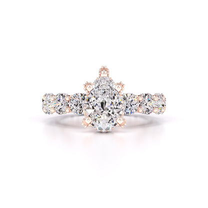 Scarlett Moissanite & Lab Grown Diamond Ring | Rose Gold | 1